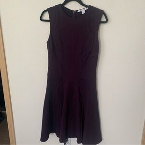 Diane Von Furstenberg Plum FIt and Flare Dress Size 6